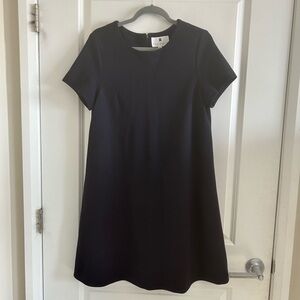 Lisa Perry Navy Wool Shirt Dress